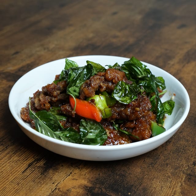 Crispy Duck Kra Prao.